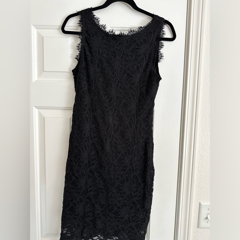 Black mini dress